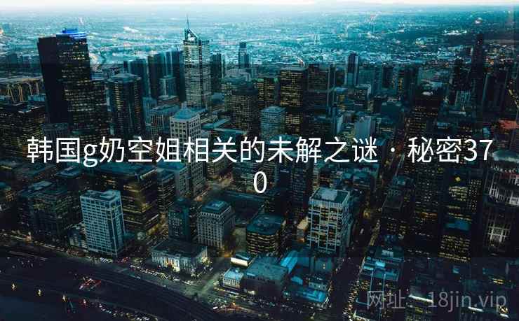韩国g奶空姐相关的未解之谜 · 秘密370