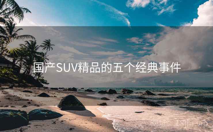 国产SUV精品的五个经典事件 国产SUV精品的五个经典事件